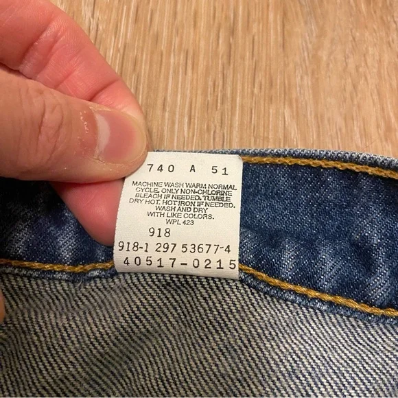Vintage Levi’s 517 Bootcut Orange Tab 30x32 Denim Jeans Made in USA 90s Flare - Picture 7 of 7